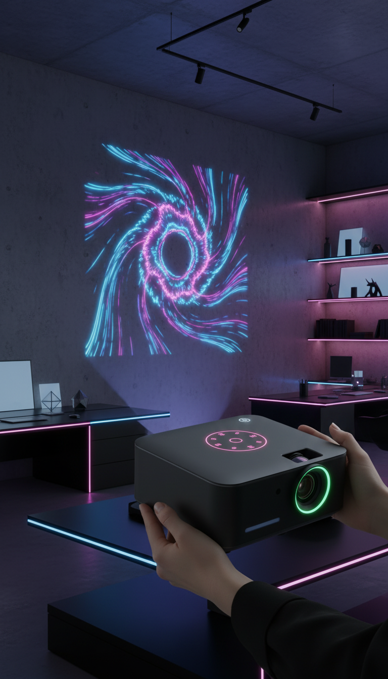 4K Resolution Projector in use