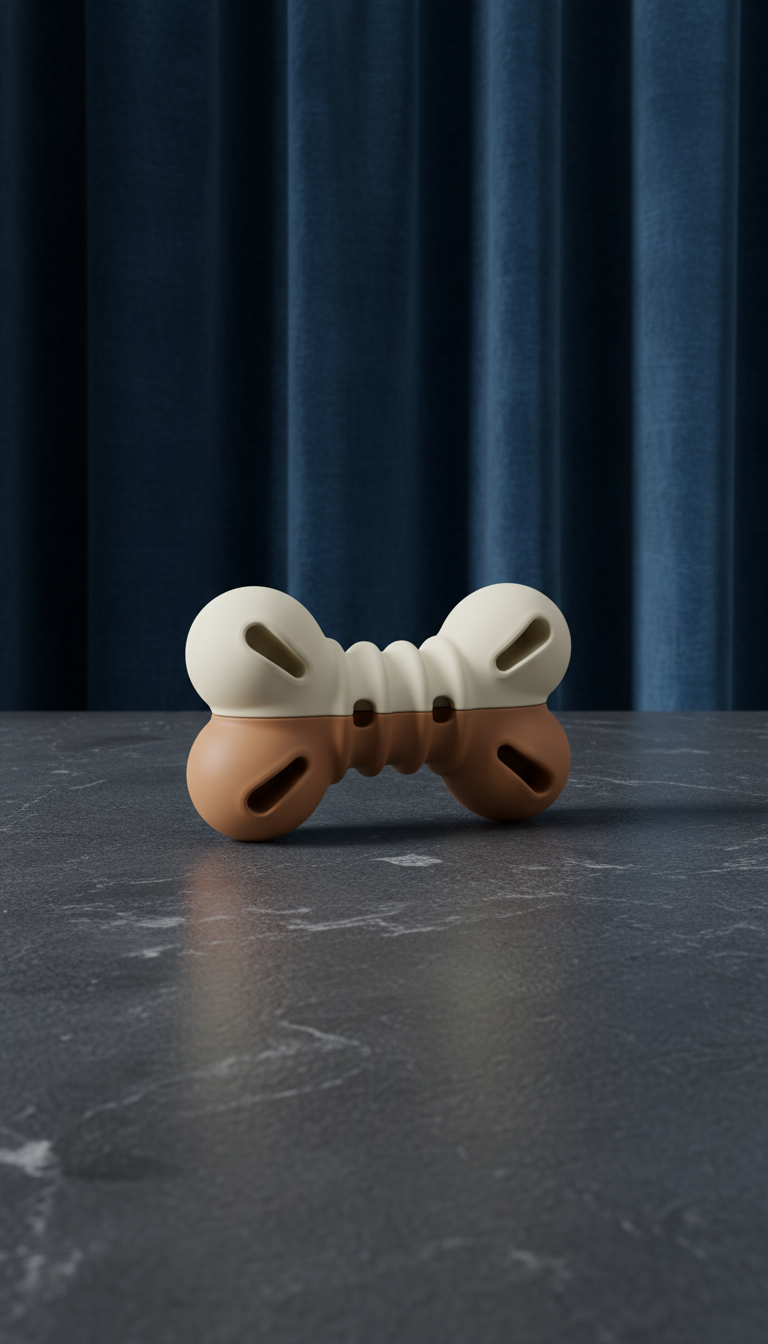 Silicone pet toy interactive treat pockets in a new setting