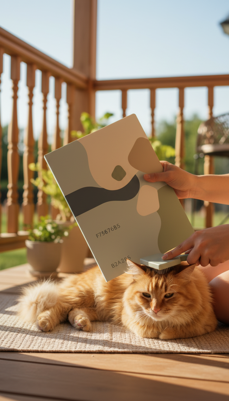 Branded Pet Travel Documentation Folder in use