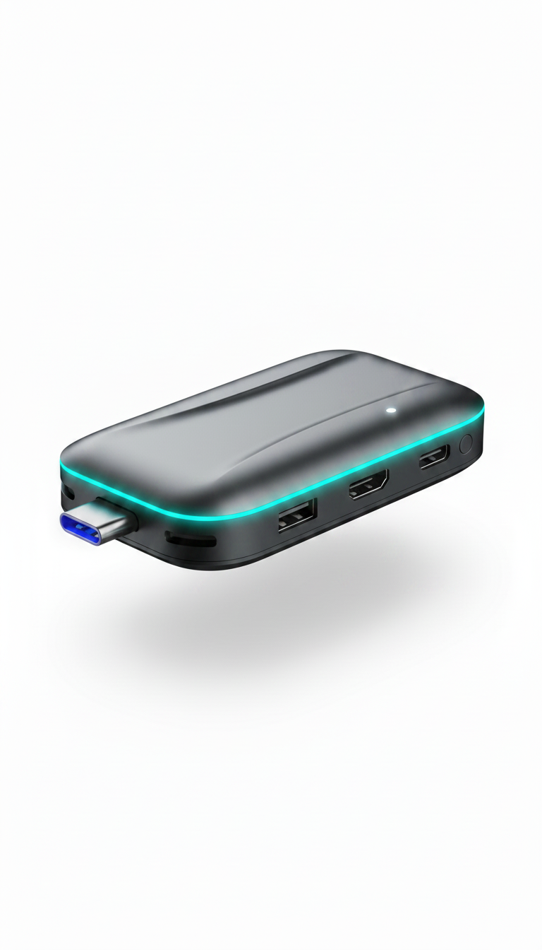 Alternate angle view of Plug-and-Play USB Adapter Compact Edition