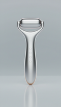 Light & Science microcurrent facial roller, Three-quarter angle as default — showcases both front-facing technology details...